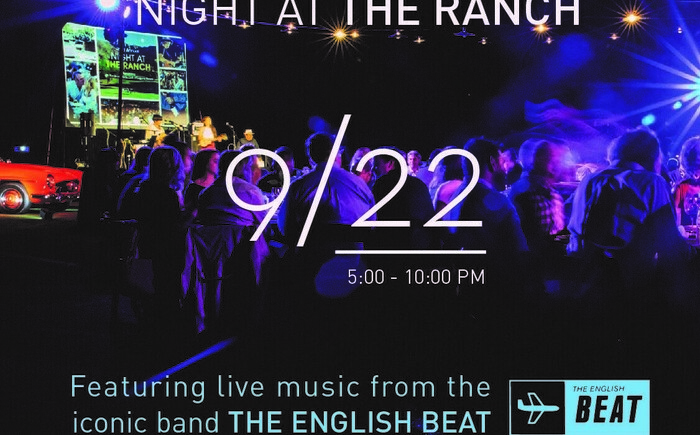Night At The Ranch - Featuring LIVE music from the iconic band ENGLISH BEAT!! Banner