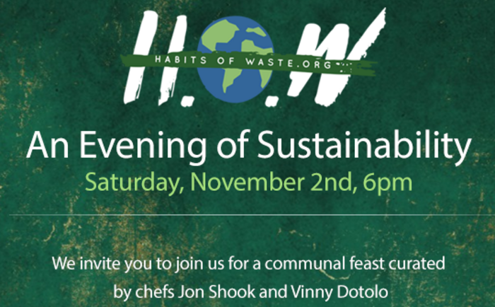 Habits of Waste presents An Evening of Sustainability Banner