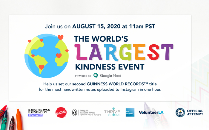 Crayon Collection presents: The World's Largest Kindness Event Banner