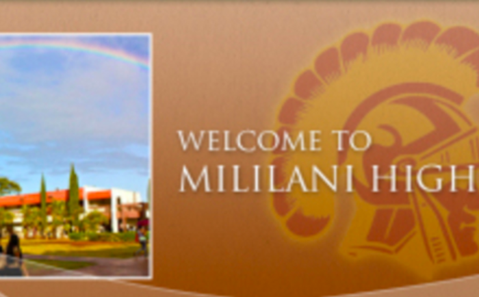 Mahalo to the Teachers and Staff Members of Mililani Schools Banner