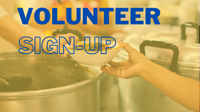 Sign-Up To Be A Volunteer! Banner