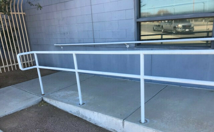 Painting railings at local high school & more! Banner