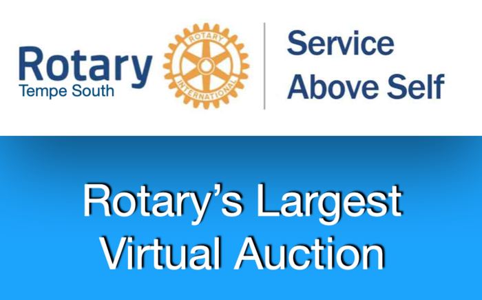The Service Above Self Virtual Auction Banner