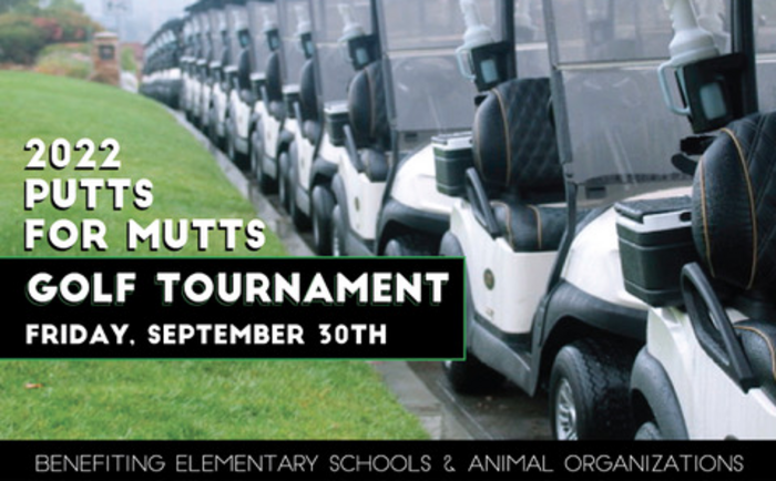 2022 Putts for Mutts Golf Tournament Banner