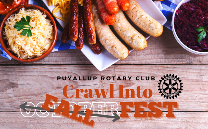 Puyallup Rotary's Crawl into Fall Fest Banner