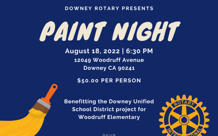 Downey Rotary Paint Night  Banner