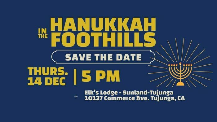 Hanukkah in the Foothills 2023 Banner