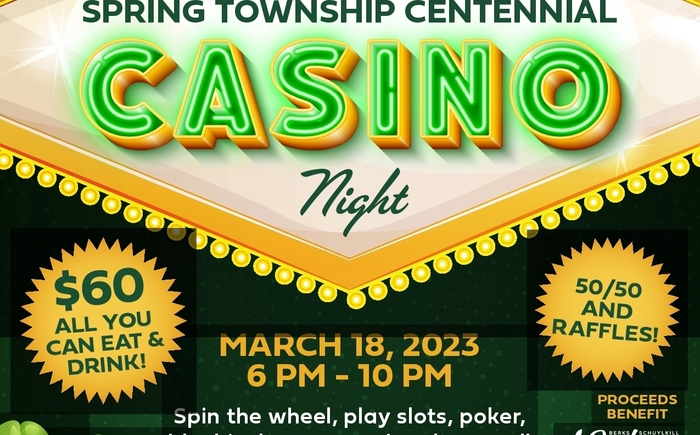 Spring Township Rotary 2023 Casino Night Banner