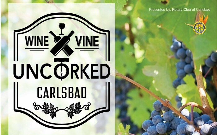 6th Annual Wine & Vine Uncorked Carlsbad Wine Tasting Event Banner