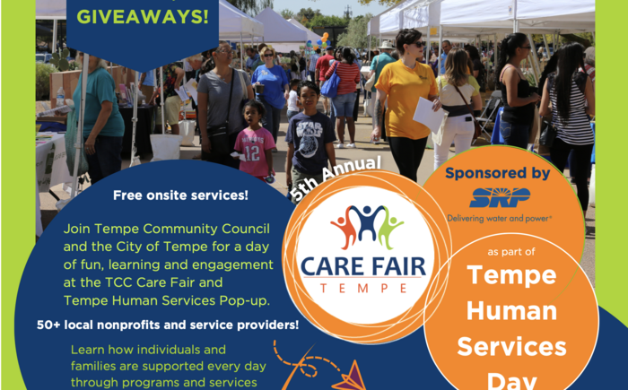 TSRotary and Tempe Community Council - Annual Tempe Care Fair - 3/16/24 Banner