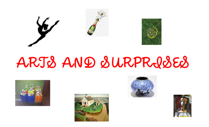 ARTS AND SURPRISES Banner