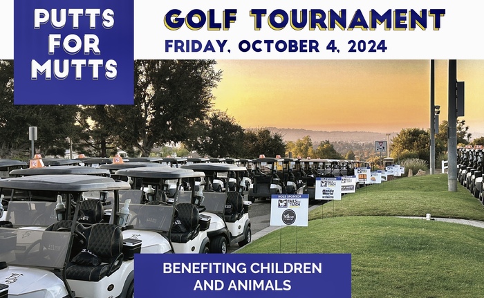 6th Annual Putts for Mutts Golf Tournament Banner
