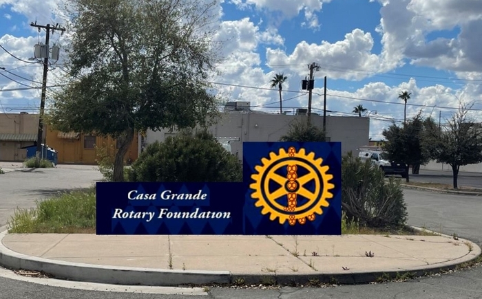 Casa Grande Rotary Foundation Pretzel Mural Donation Banner