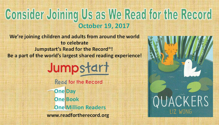 Read for the Record "Quakers" by Liz Wong Banner