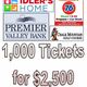 1,000 Tickets for $2,500